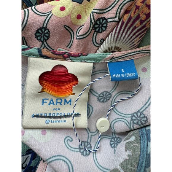* New ~ FARM RIO ~ Caversham Floral Romper Size S Anthropologie - Picture 8 of 10